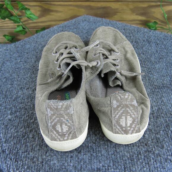 SKECHERS Women's Air-Cooled Sneaker Taupe Fabric Sz 6.5 Medium Gently Used 2025 - Picture 4 of 7